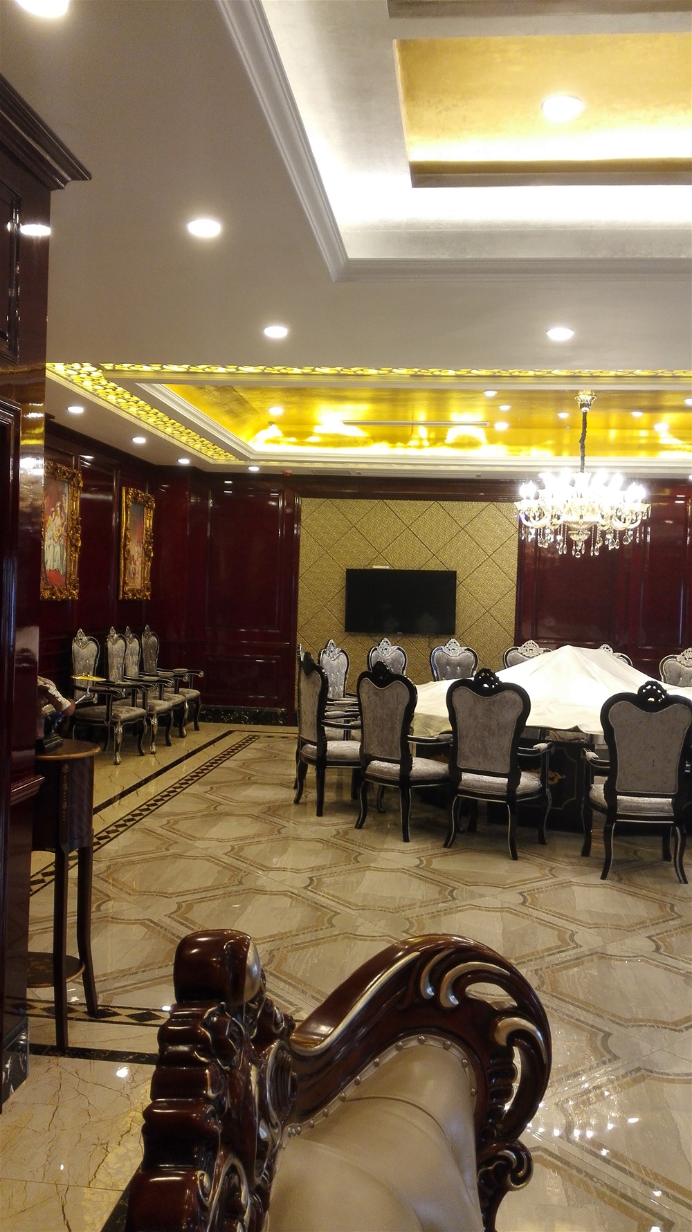 江苏盐城东林海岸大旅馆包间实景