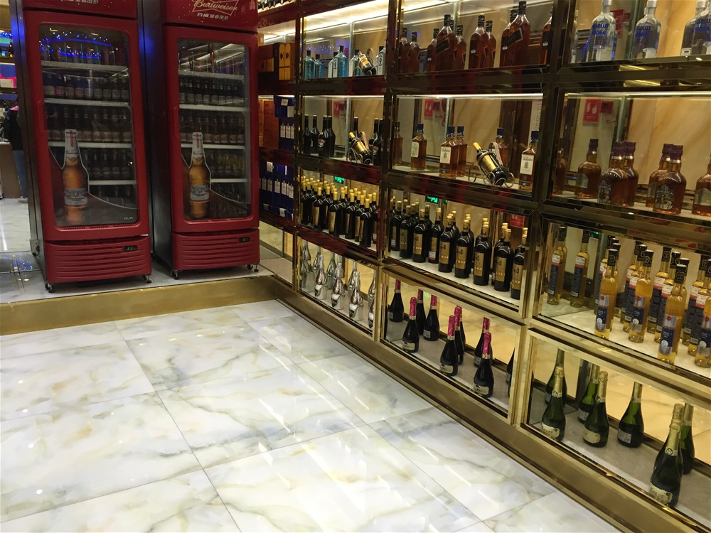 KTV公共区接纳pg电子游戏瓷砖微晶石西班牙-翡翠玉KWD58001铺贴