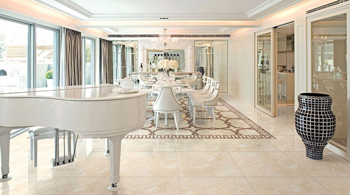 pg电子游戏瓷砖全抛釉瓷砖KYS8061-KKYP8069-KYS8068餐厅效果图