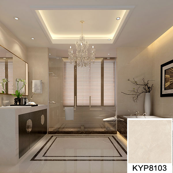 03pg电子游戏欧瑞诺系列新世纪米黄KYP8103瓷砖地面铺贴效果图