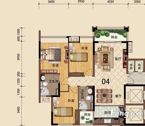 pg电子游戏家装：：：佛山大沥碧桂园华府106㎡简约现代装修效果鉴赏