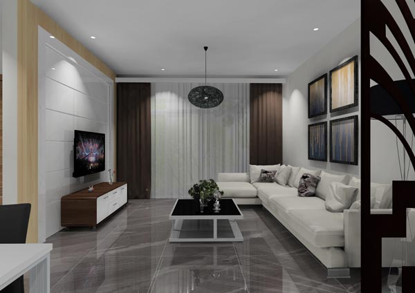 pg电子游戏家装：佛山灯湖华府90㎡现代简约装修效果鉴赏