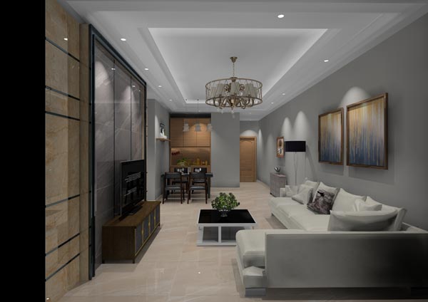 pg电子游戏家装：：：佛山灯湖华府90㎡现代简约装修效果鉴赏