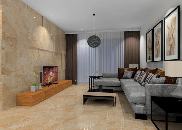 pg电子游戏家装：佛山灯湖华府90㎡现代简约装修效果鉴赏