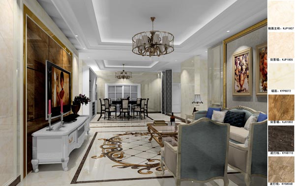 pg电子游戏家装：：：天津廊坊塞纳荣府148㎡简欧气概装修鉴赏