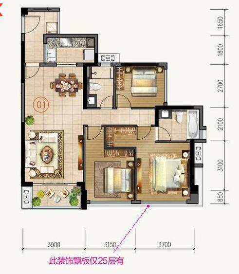 pg电子游戏家装：佛山合景新鸿基·泷景113㎡新中式装修效果鉴赏