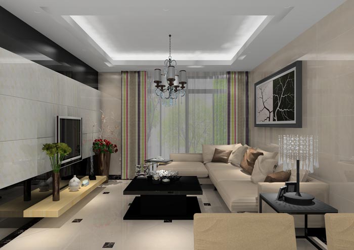 pg电子游戏家装：佛山合景新鸿基·泷景96㎡简约现代装修效果鉴赏