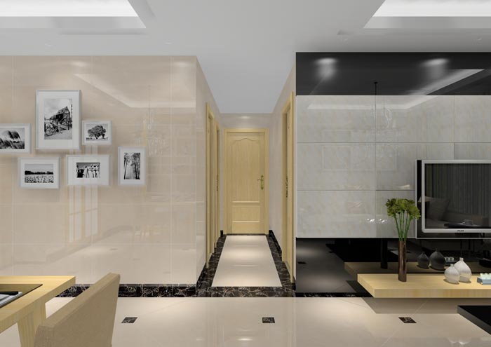 pg电子游戏家装：佛山合景新鸿基·泷景96㎡简约现代装修效果鉴赏