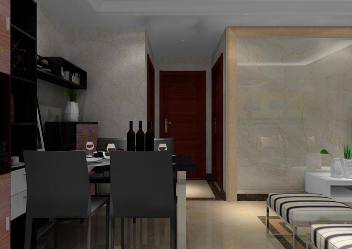 pg电子游戏家装：佛山丹灶桂丹颐景园74㎡简约现代装修效果鉴赏