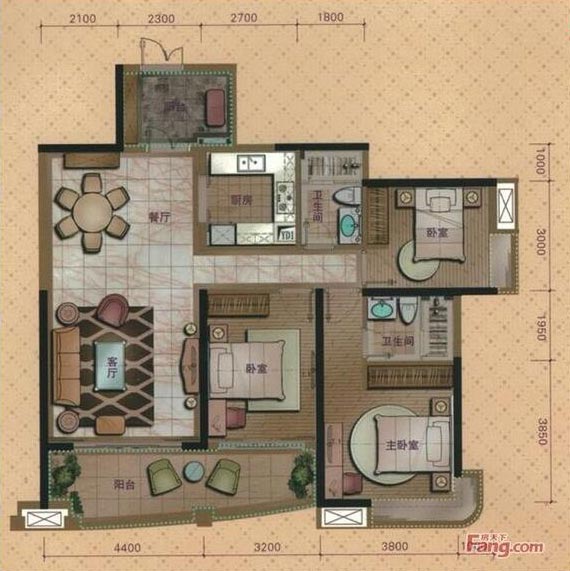 pg电子游戏家装：：：佛山桂丹颐景园127㎡简约现代装修效果鉴赏