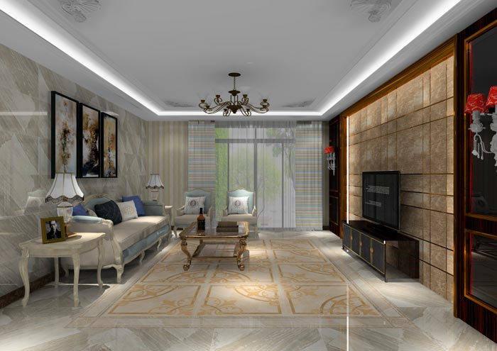 pg电子游戏家装：佛山水悦龙湾141㎡简欧装修效果鉴赏