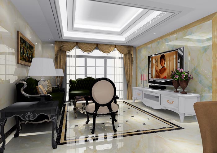 pg电子游戏家装：佛山恒宝御龙湾128㎡的欧式气概装修鉴赏