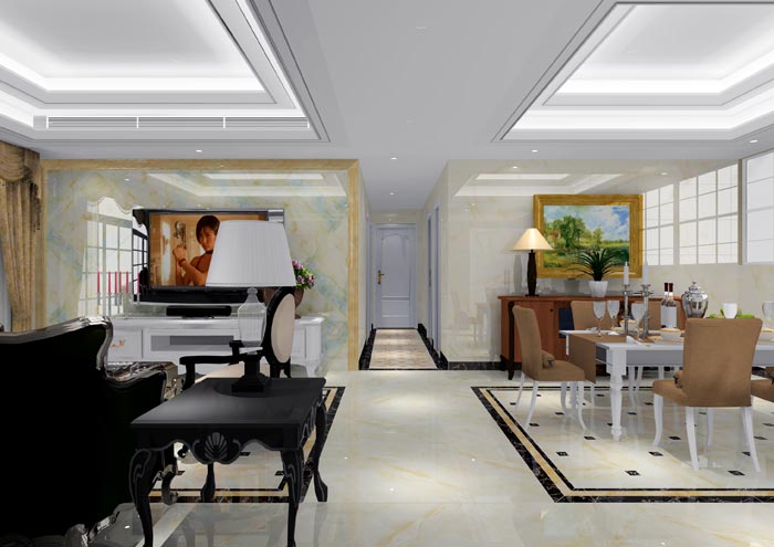 pg电子游戏家装：佛山恒宝御龙湾128㎡的欧式气概装修鉴赏