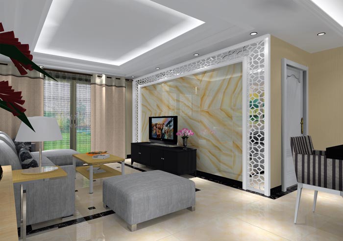 pg电子游戏家装：：：井冈山协调家园安顿小区130㎡现代气概装修鉴赏