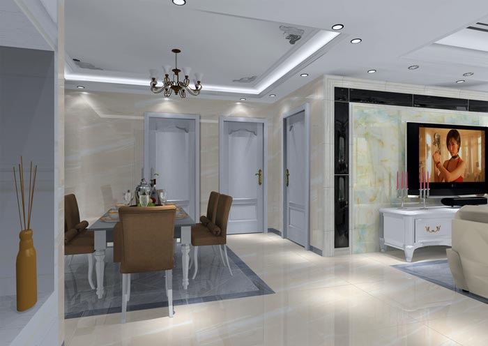 pg电子游戏家装：：：井冈山协调家园安顿小区130㎡简欧气概装修鉴赏