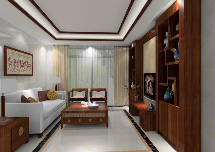 pg电子游戏家装：：佛山龙湖春江名城98㎡的中式气概装修鉴赏