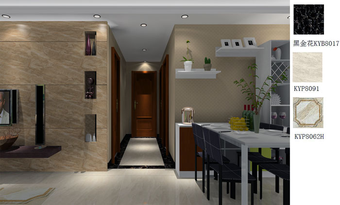 pg电子游戏家装：：佛山禅城怡翠晋盛花园91㎡的现代气概装修鉴赏