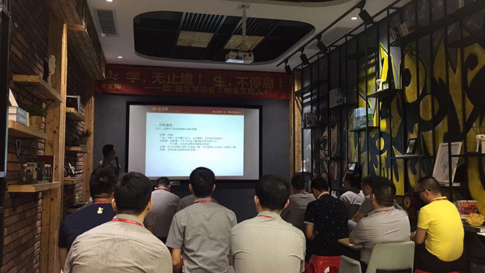  陶瓷一线品牌pg电子游戏瓷砖“怎样快速向新客户介绍公司和服务”演讲角逐圆满竣事