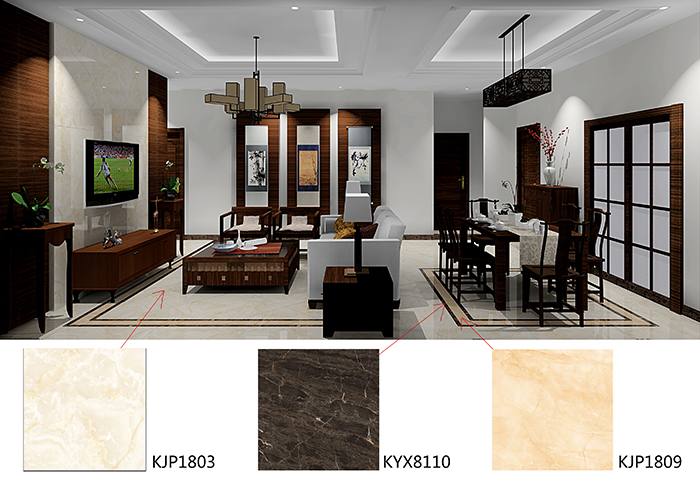 佛山美的花湾城装修案例客厅效果图