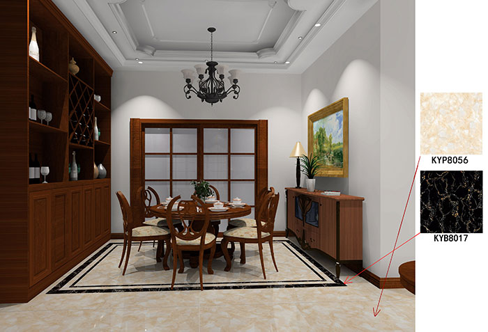 大沥碧桂园·华府装修案例餐厅效果图